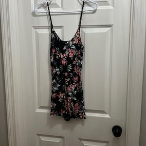 Floral cotton romper